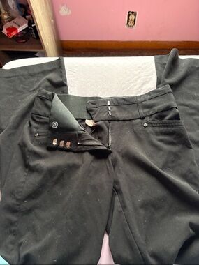 Candie's Black Men’s Dress Pants with Stretch Waistband